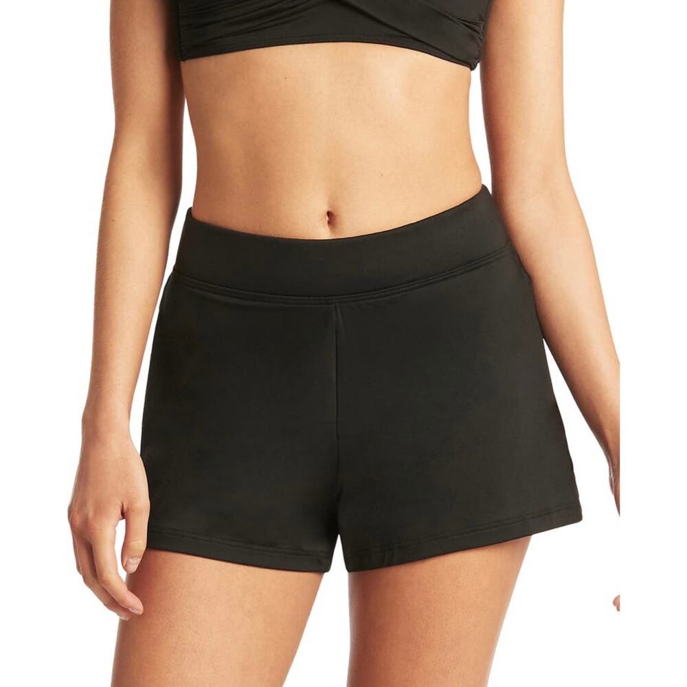 Sea Level Swim Shorts Black Women’s Size 6